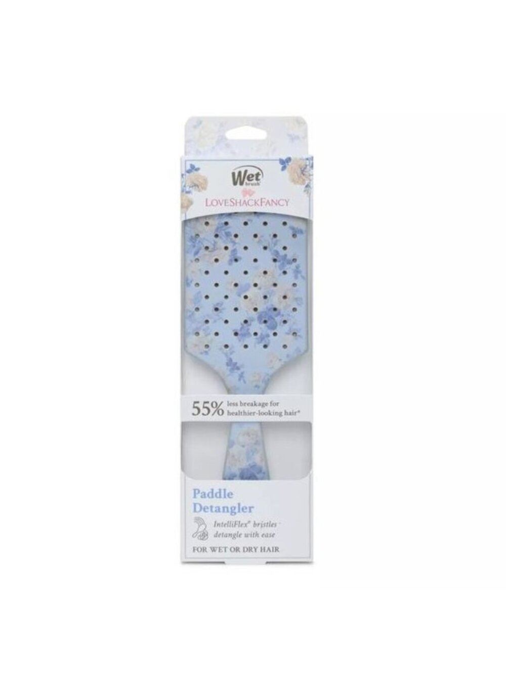 LoveShackFancy x Wet Paddle Detangler Hair Brush - Everblooming Rosettes